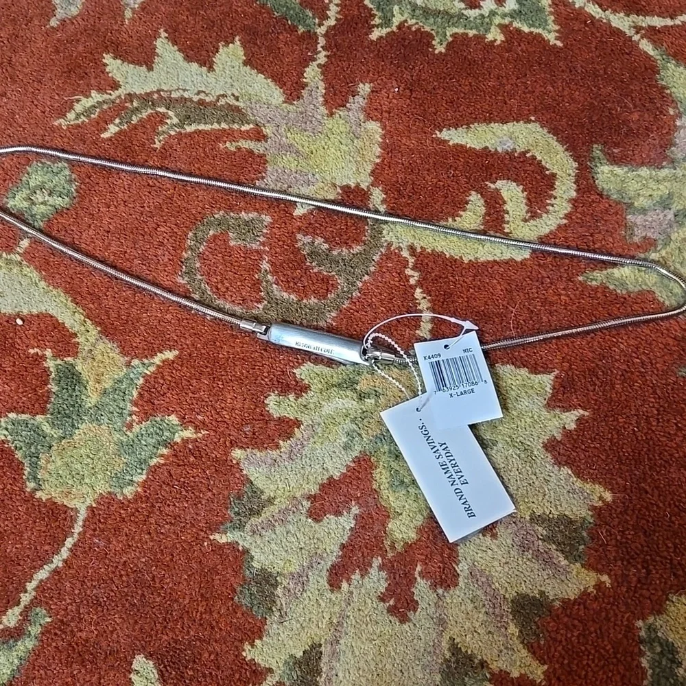 Vintage Kenneth COLE Thin SILVER METAL BELT
